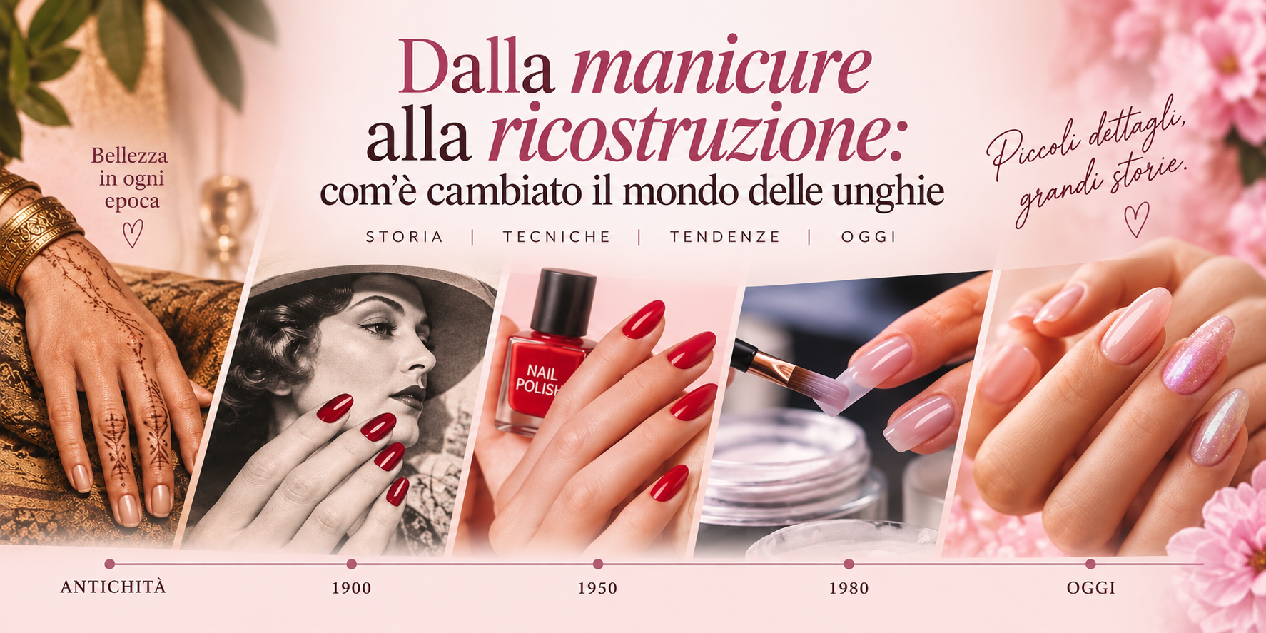 Dalla manicure alla ricostruzione: com’è cambiato il mondo delle unghie