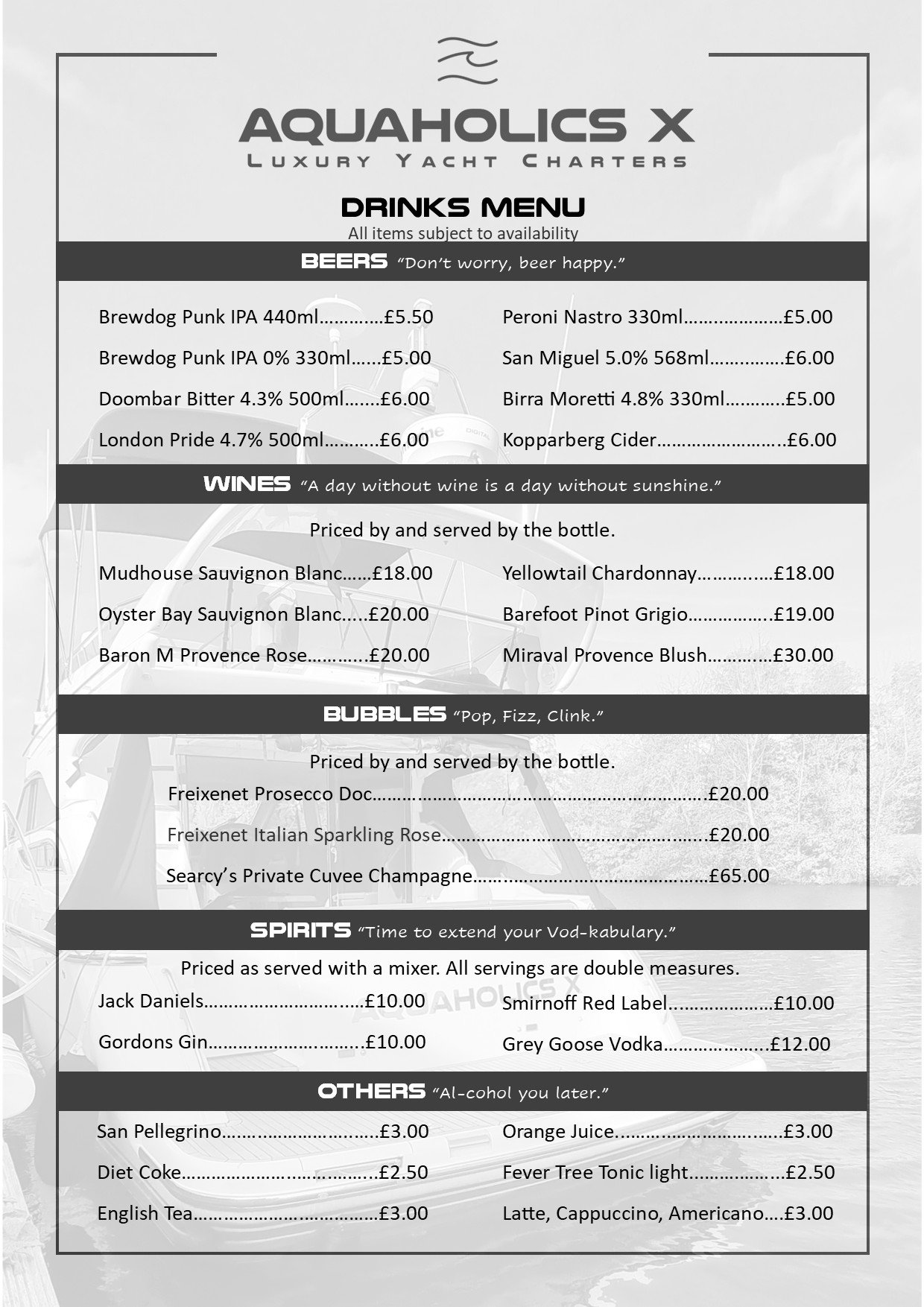 Bar Drinks