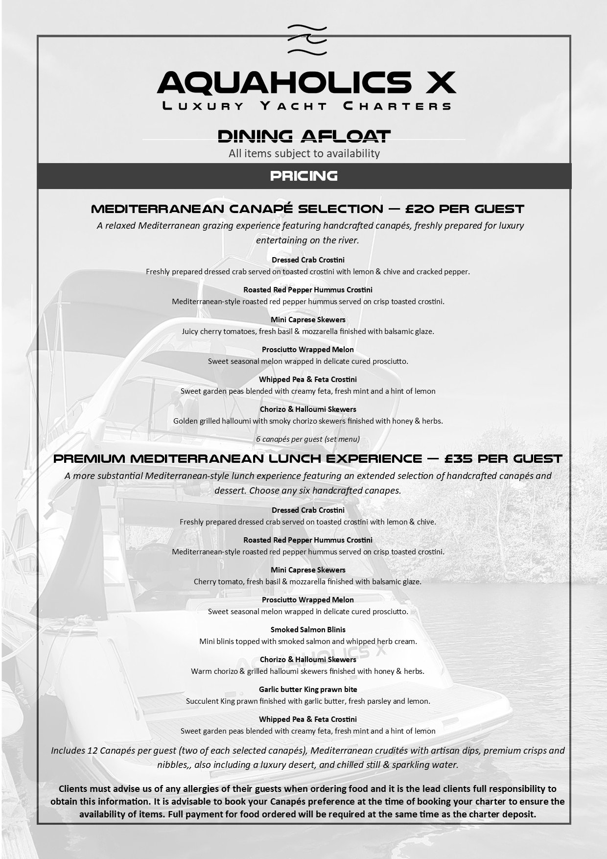 Dining Afloat
