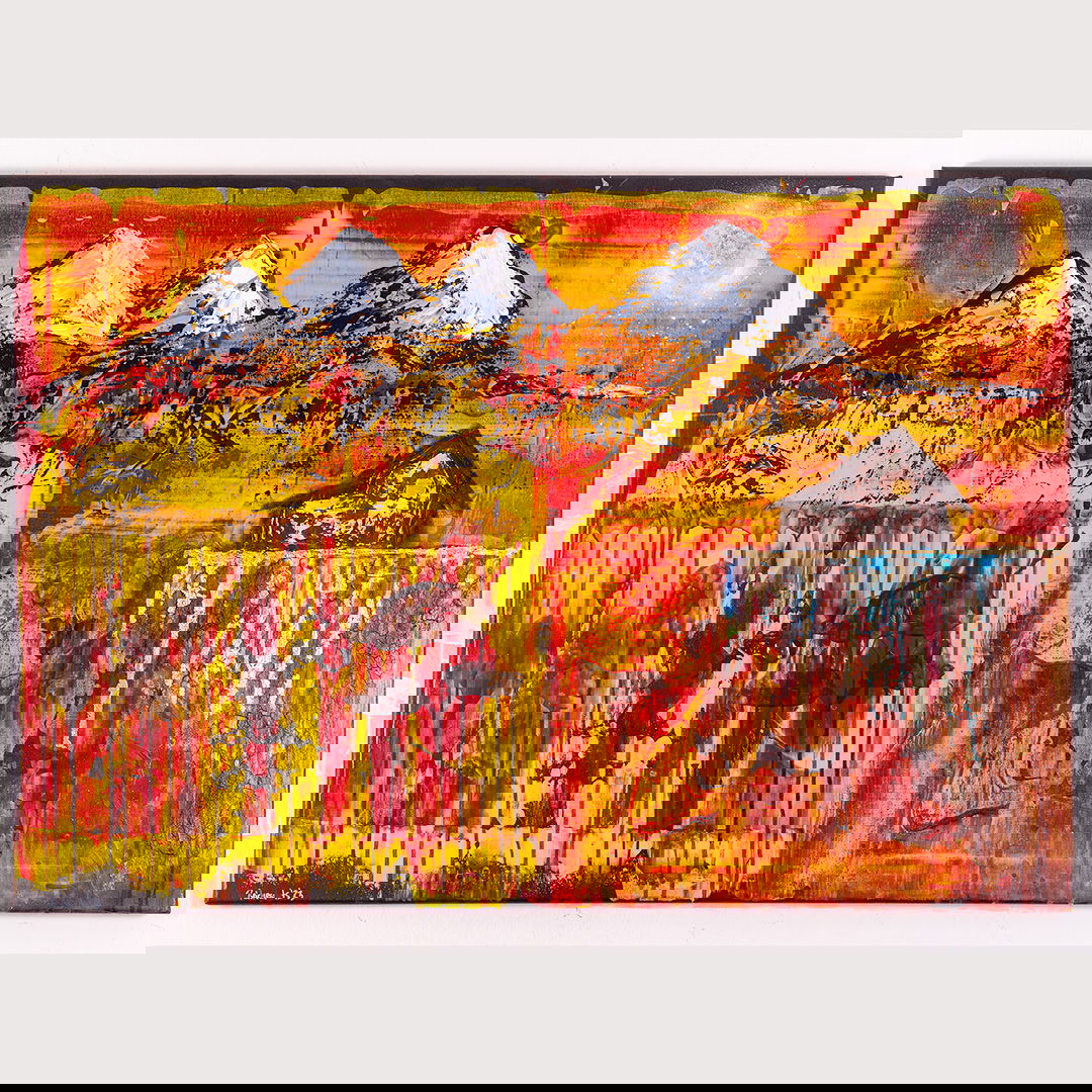 4 B    74x104cm gerahmt