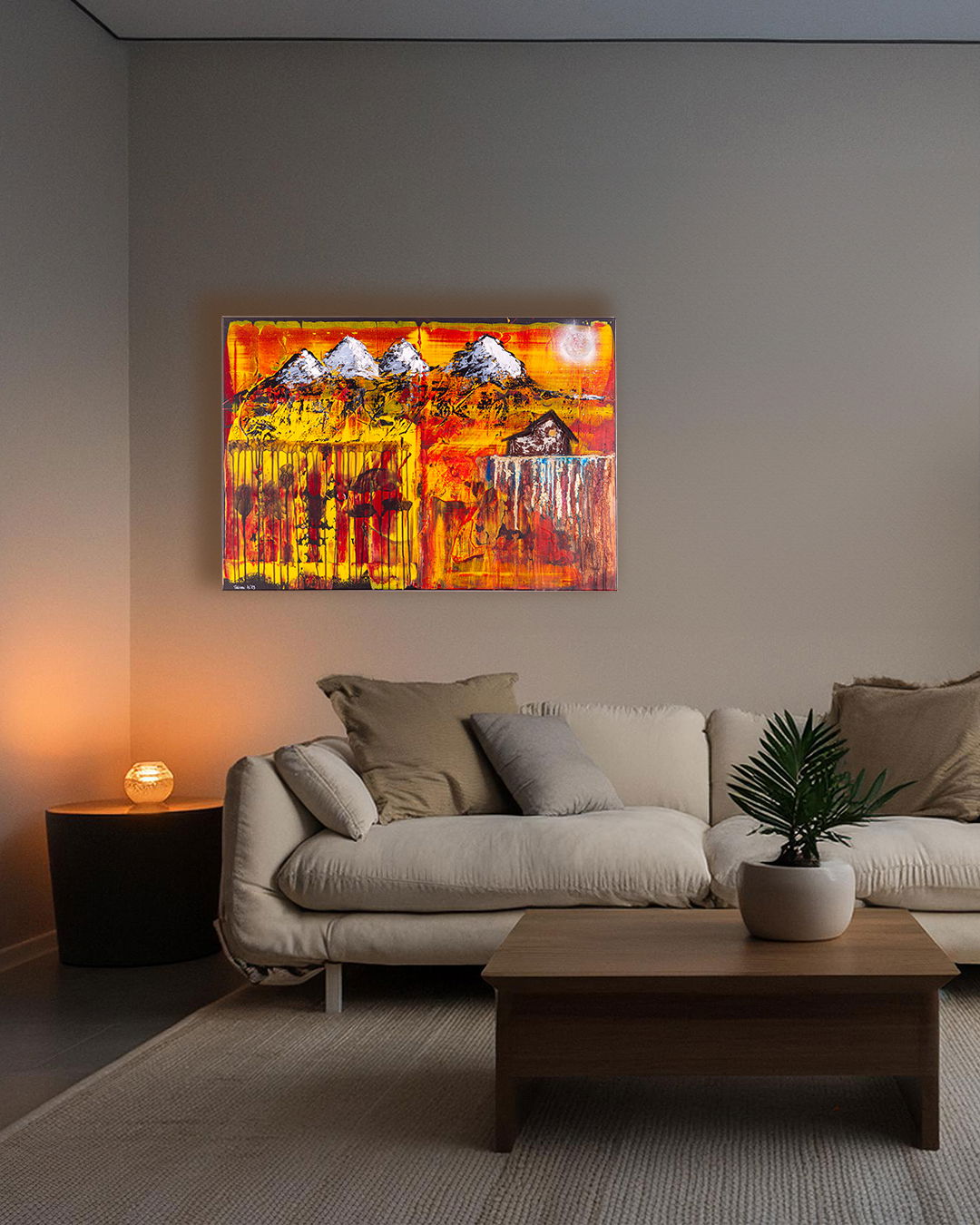 4 B    74x104cm gerahmt