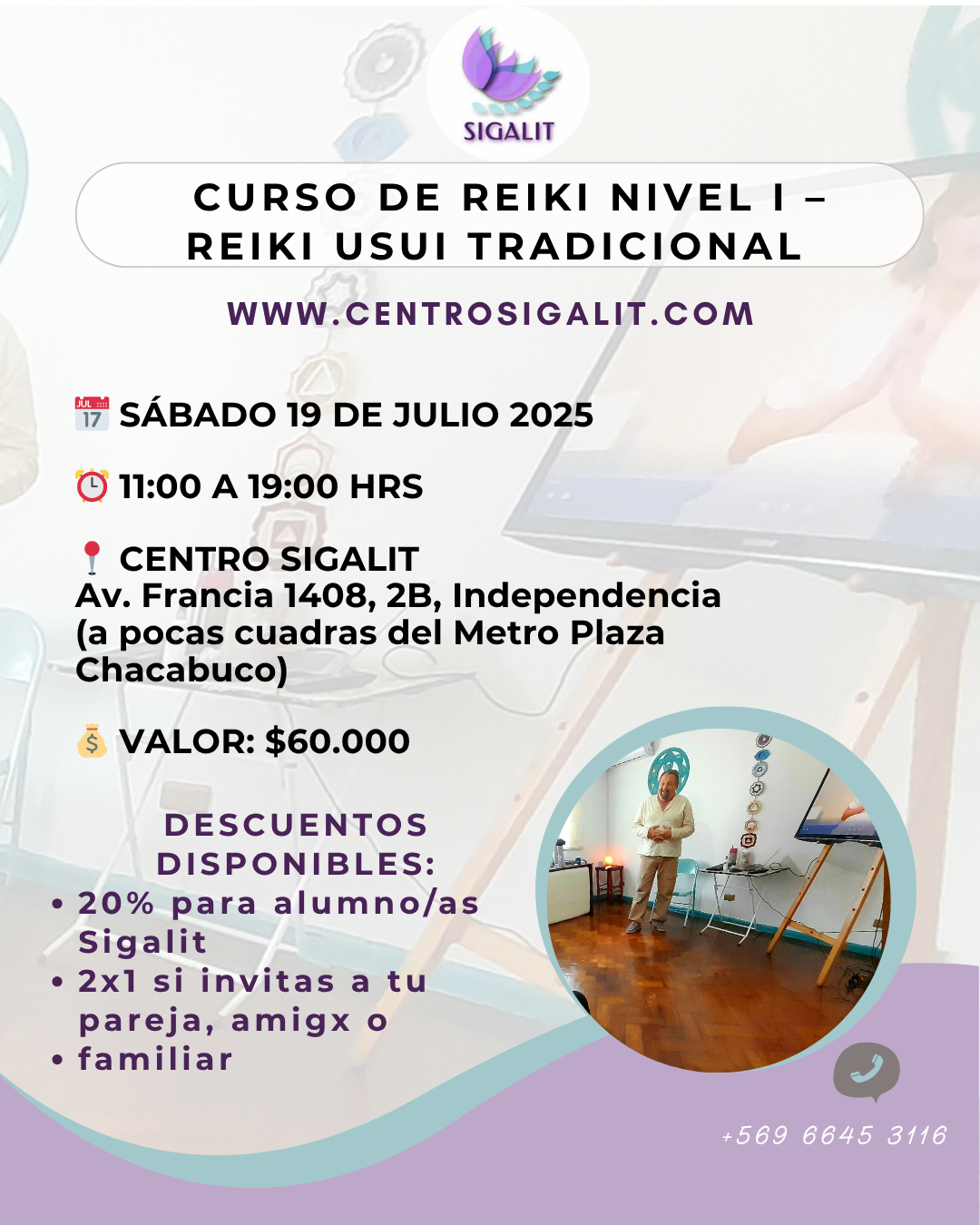 CURSO REIKI NIVEL I - PRESENCIAL