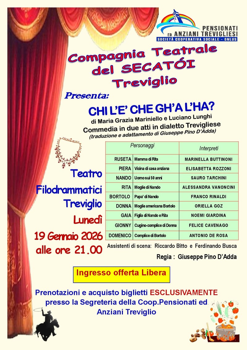 COMPAGNIA TEATRALE del SECATOI di Treviglio -  presso TEATRO FILODRAMMATICI TREVIGLIO
