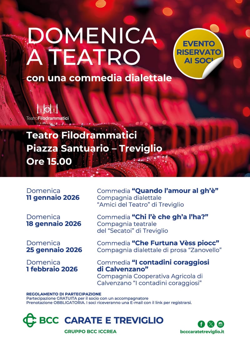 COMPAGNIA TEATRALE del SECATOI di Treviglio -  presso TEATRO FILODRAMMATICI TREVIGLIO