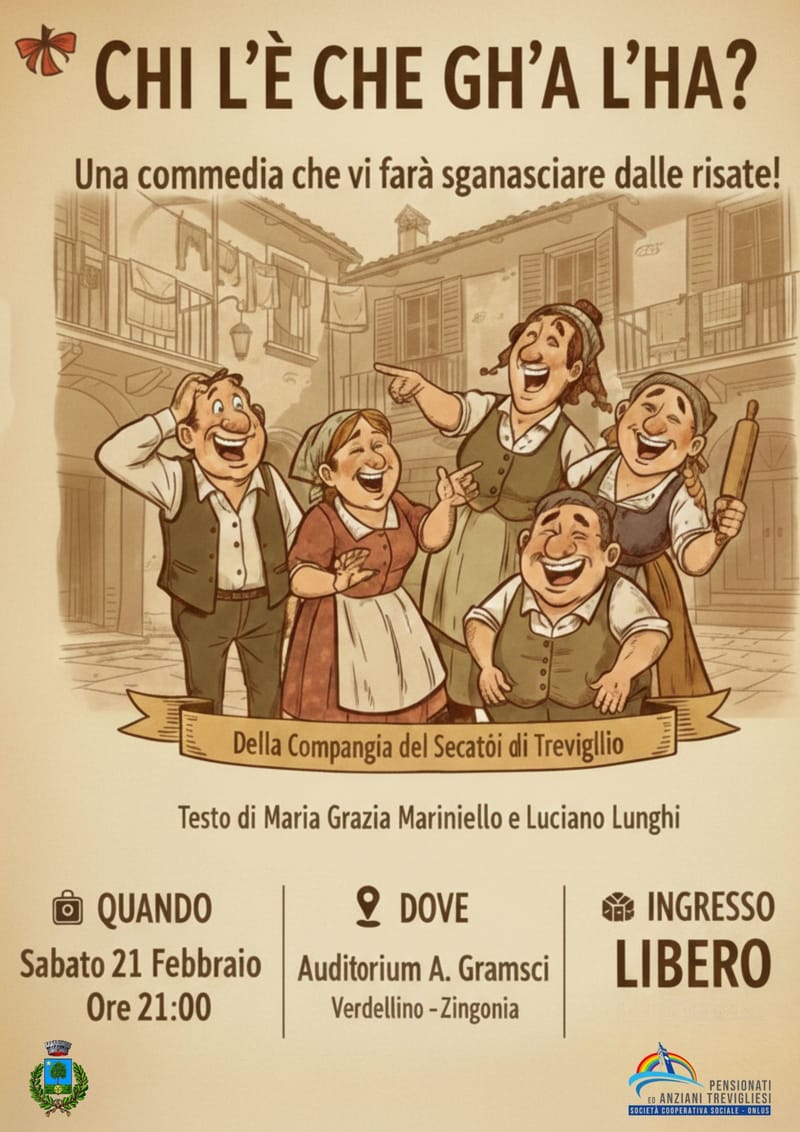 COMPAGNIA TEATRALE del SECATOI  -  REPPLICA presso AUDITORIUM  A.GRAMSCI - VERDELLINO-ZINGONIA IL 21-02-2026