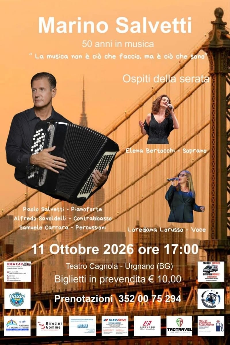 MARINO SALVETTI IN CONCERTO - 50 ANNI DI MUSICA