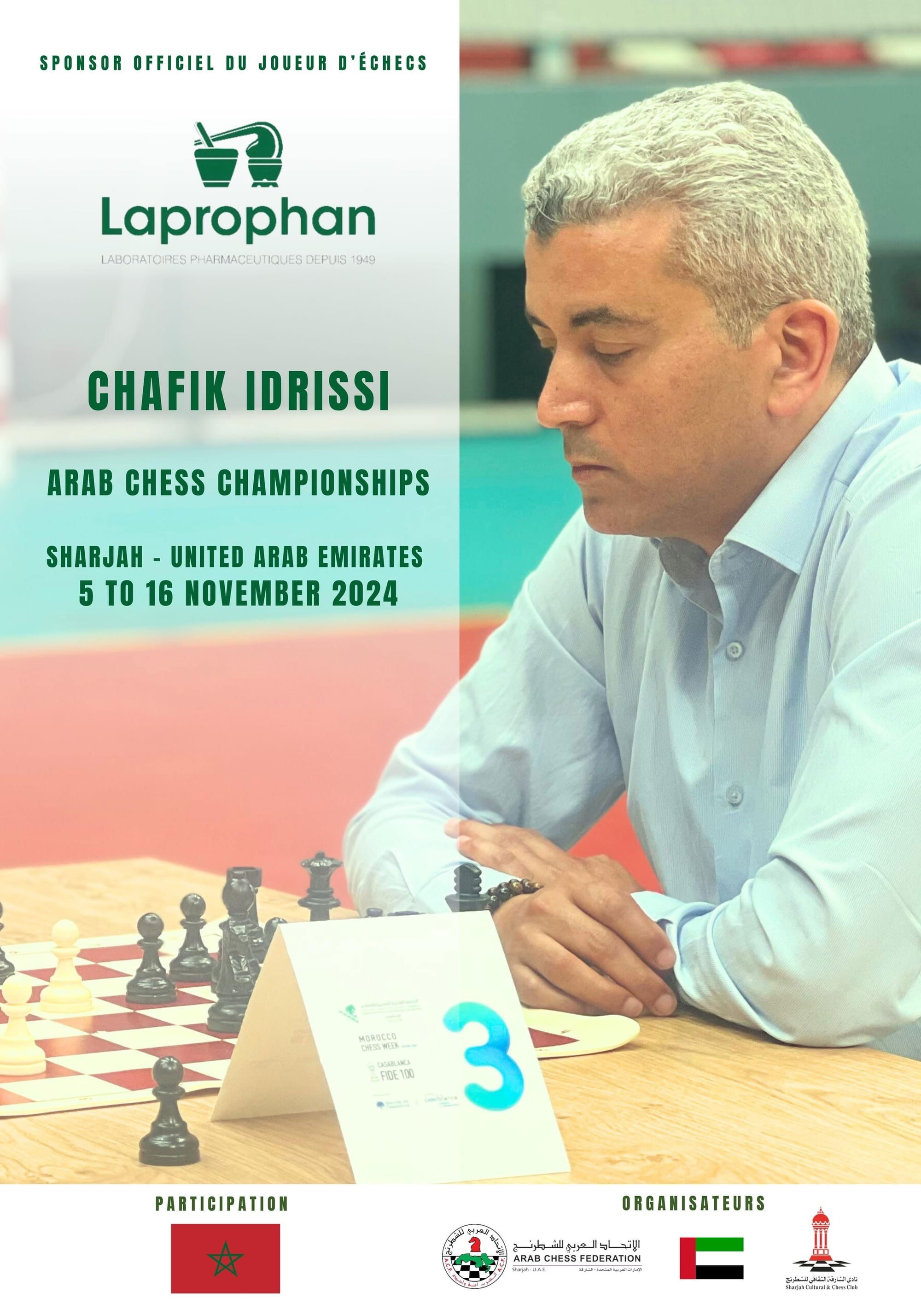 Laprophan sponsor de Chafik Idrissi