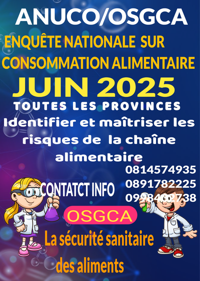 ENQUÊTE NUTRITIONNELLE NATIONALE AVEC OSGCA/ANUCO