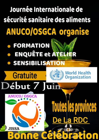 LA CÉLÉBRATION DE LA JOURNÉE INTERNATIONALE DE SÉCURITÉ SANITAIRE DES ALIMENTS EN RDC