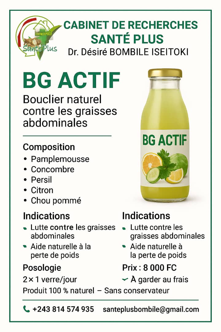 PRODUIT SANTÉ PLUS BG ACTIF