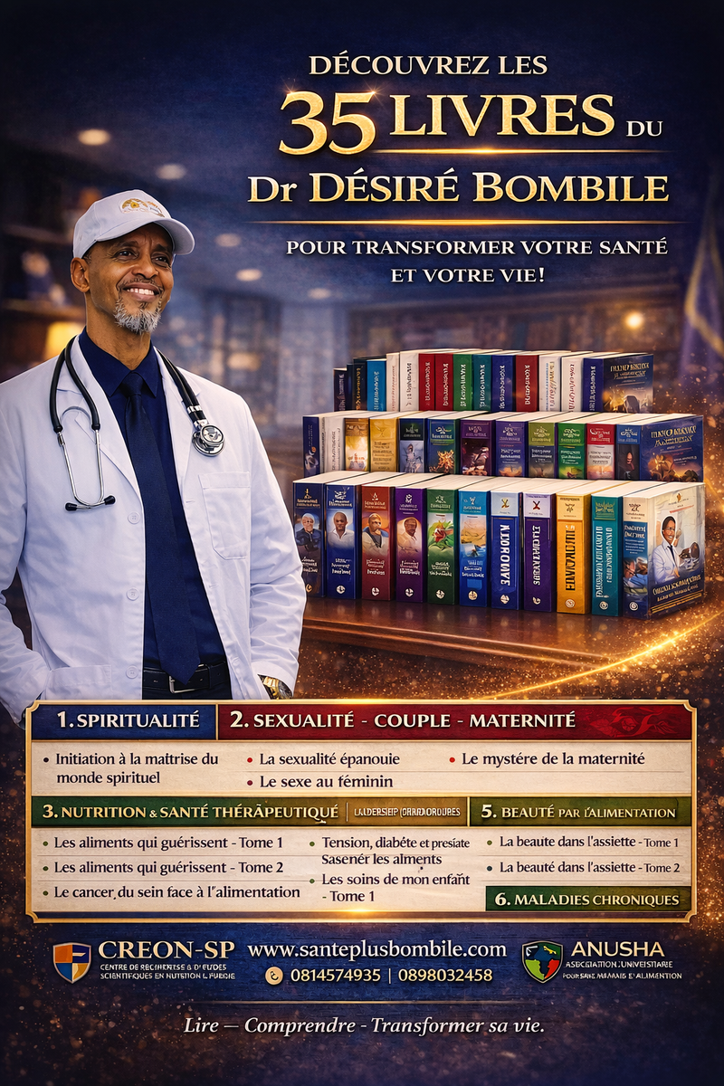 CATALOGUE DES 35 LIVRES DU Dr DESIRE BOMBILE