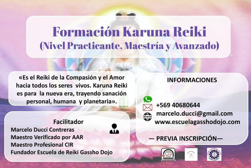 Formaciones de Reiki Usui, Karuna y Balance