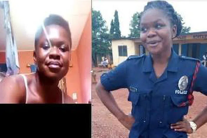 Female police officer reacts to her leaked tape