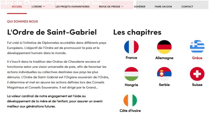 Elindult az Ordre de Saint‑Gabriel új nemzetközi honlapja