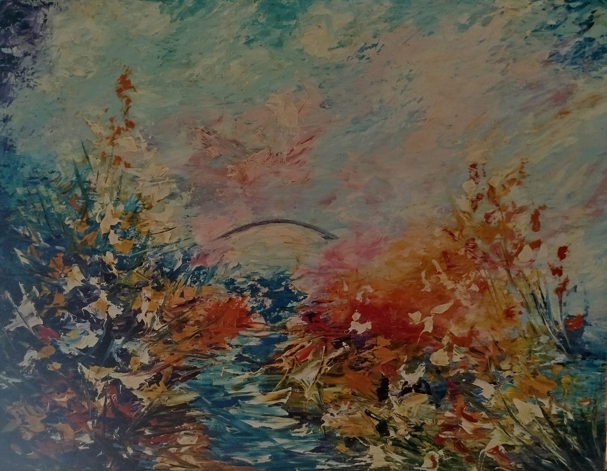 022. A meadow in autumn.