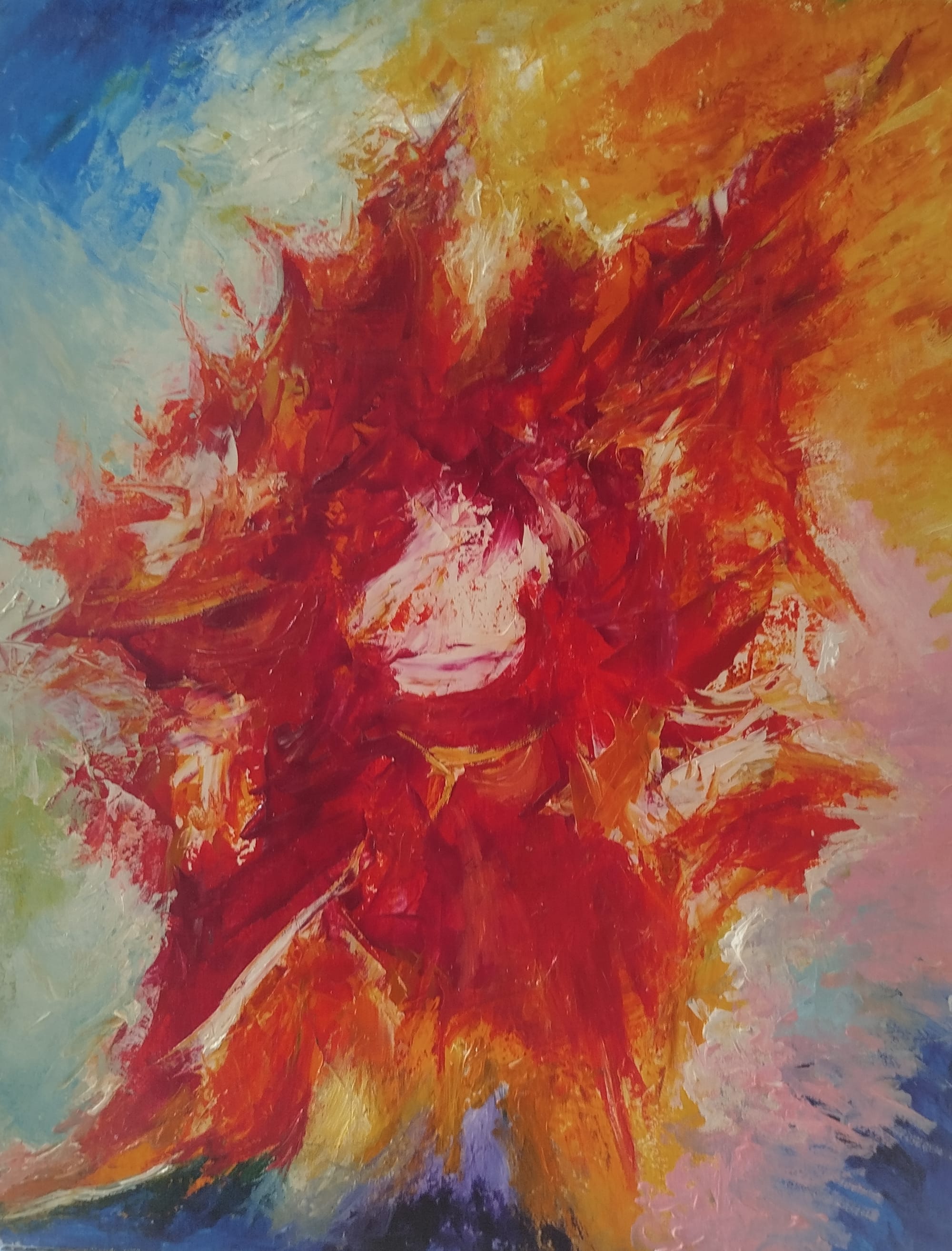 084. Explosive bouquet of roses.
