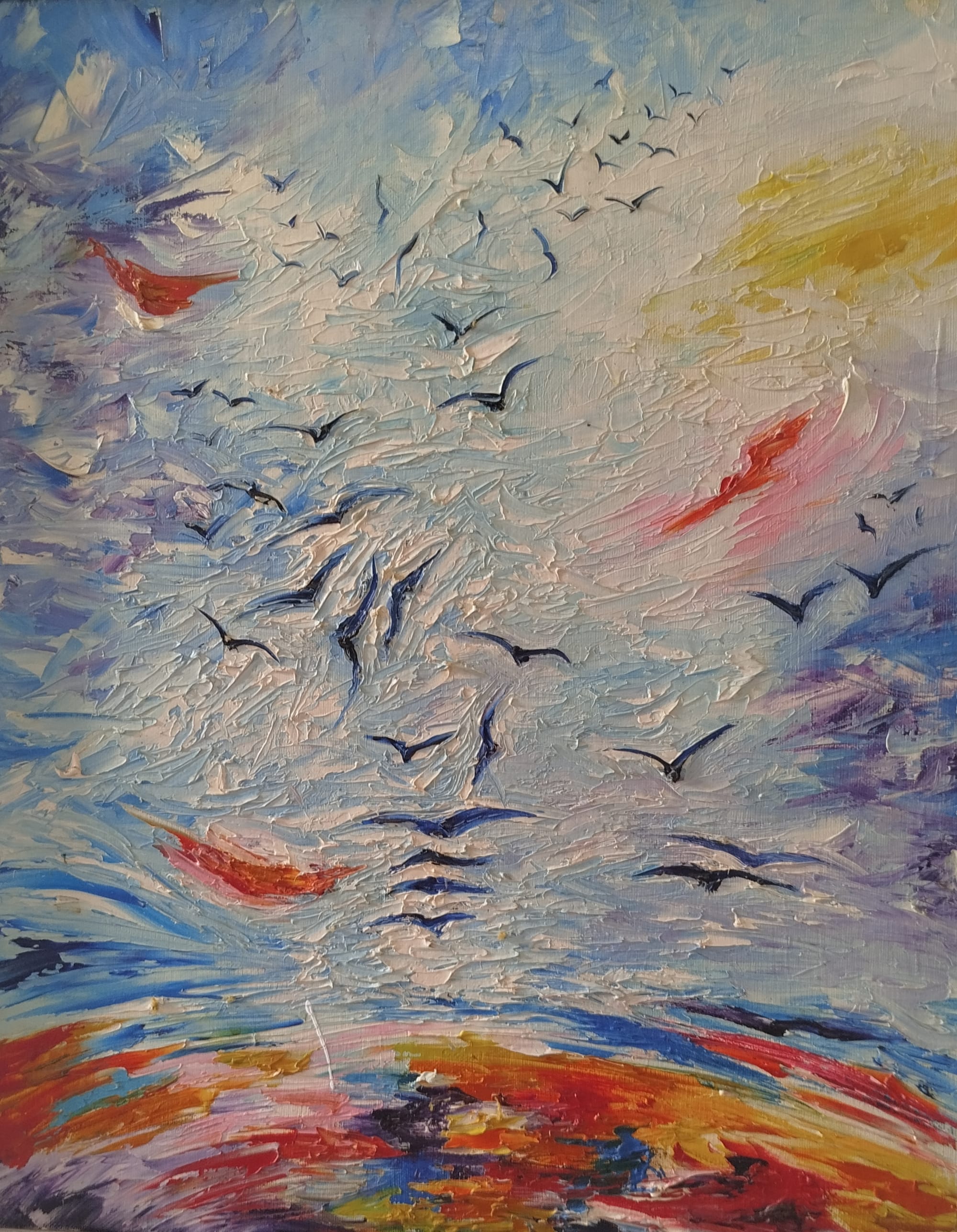 112. Birds from afar.