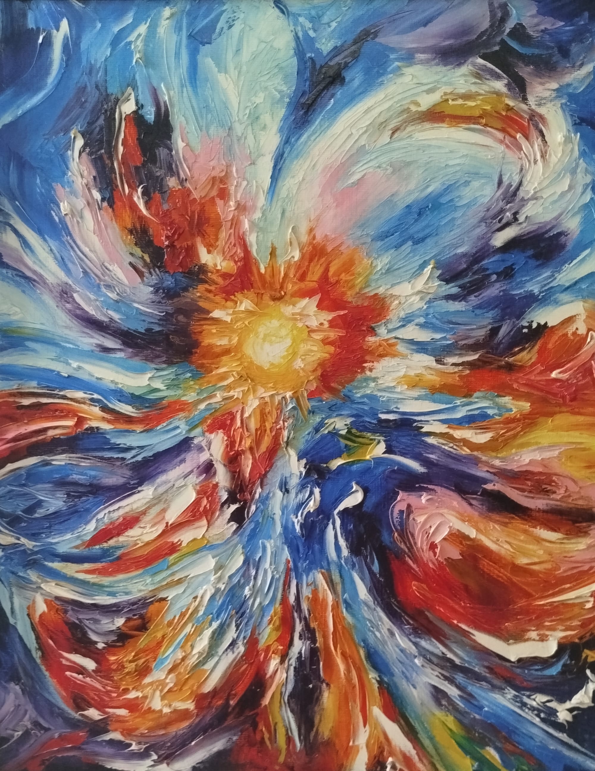 116. Swirling sun.