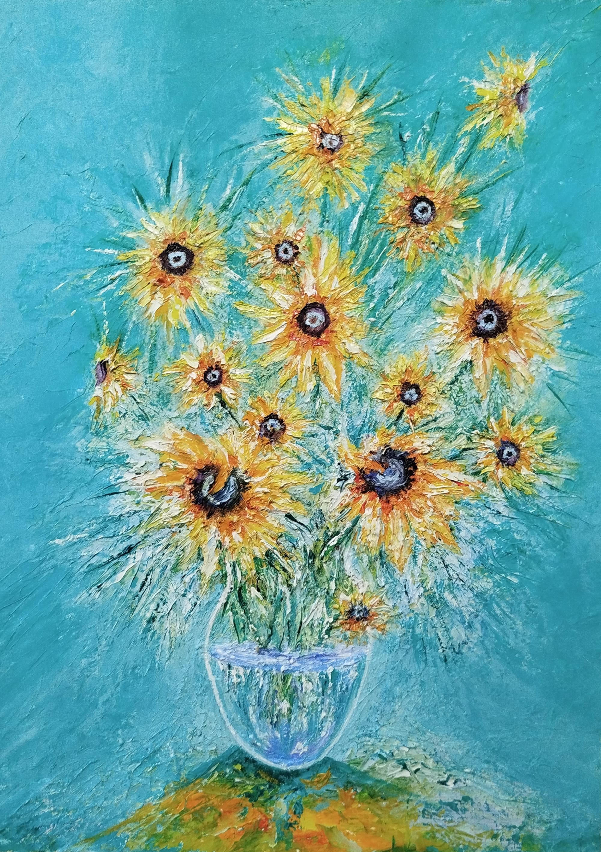 139. Flowers in water.