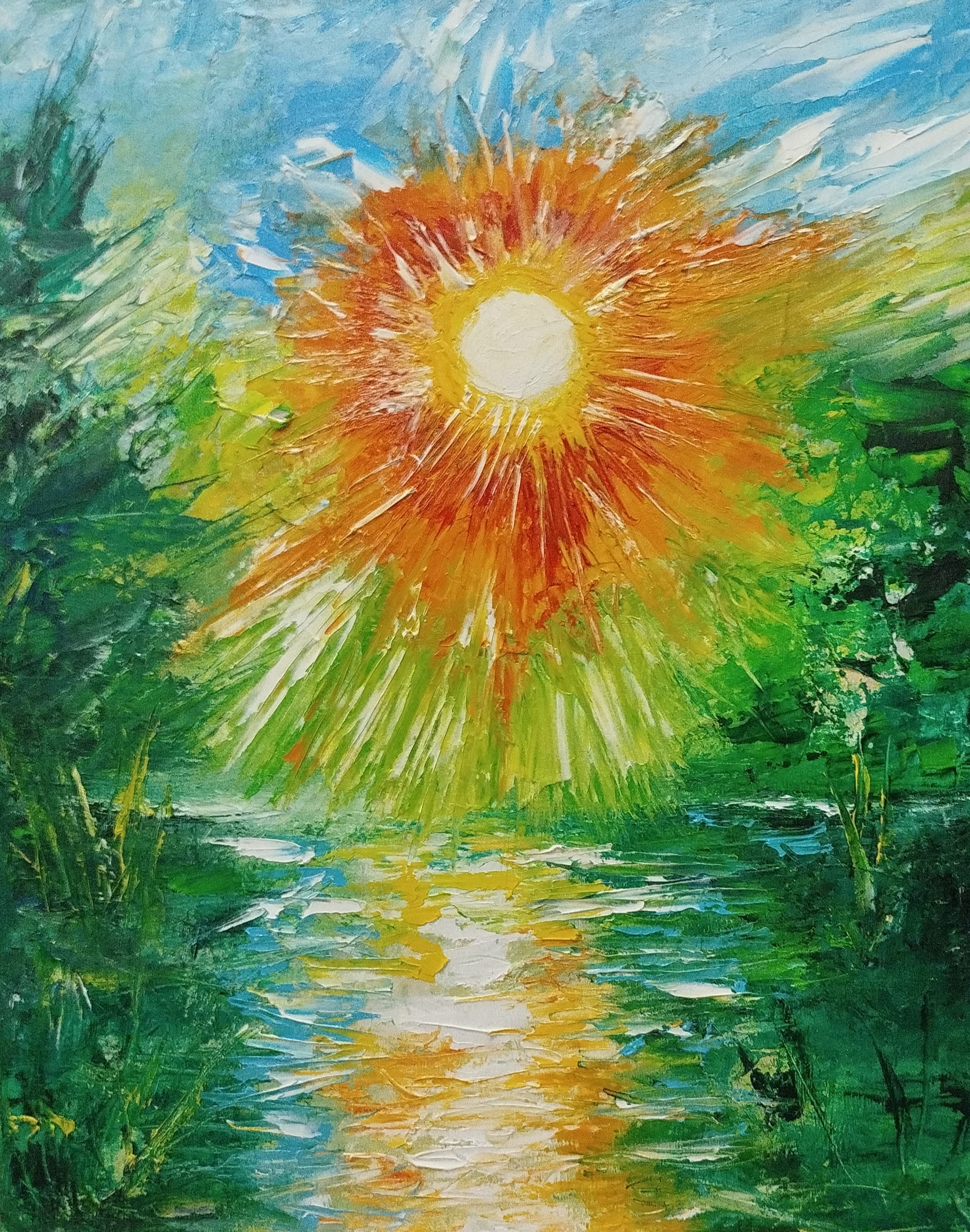 Sunset.