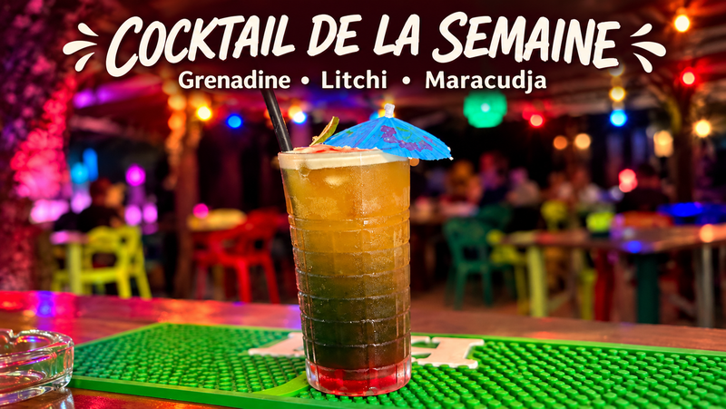 Tropical blue sunset ( cocktail de la semaine )