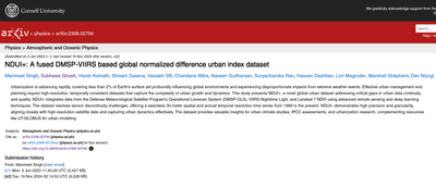 NDUI+: A fused DMSP-VIIRS based global normalized difference urban index dataset (Preprint, under review with Nature Cities)