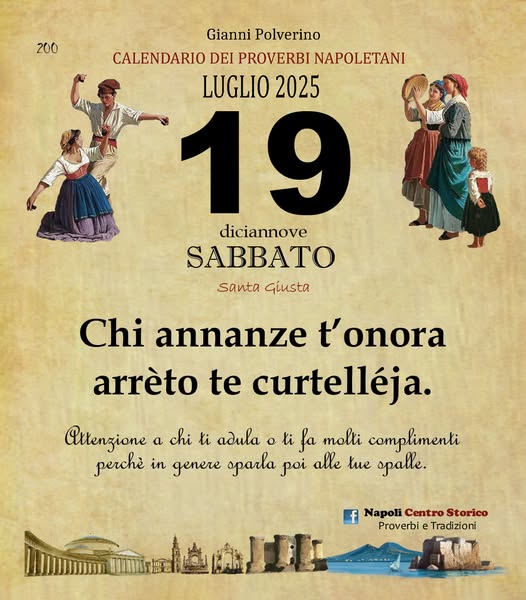 PROVERBIO DEL GIORNO