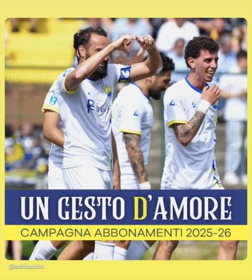 L'ISCHIA LANCIA LA CAMPAGNA ABBONAMENTI