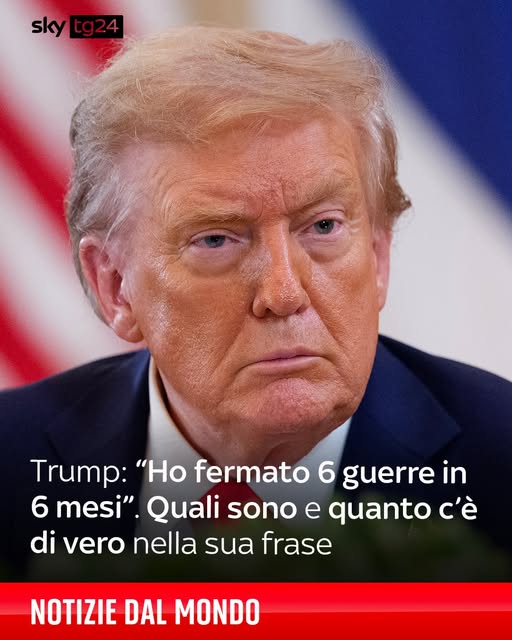 Trump:"Ho risolto 6 guerre in 6 mesi"
