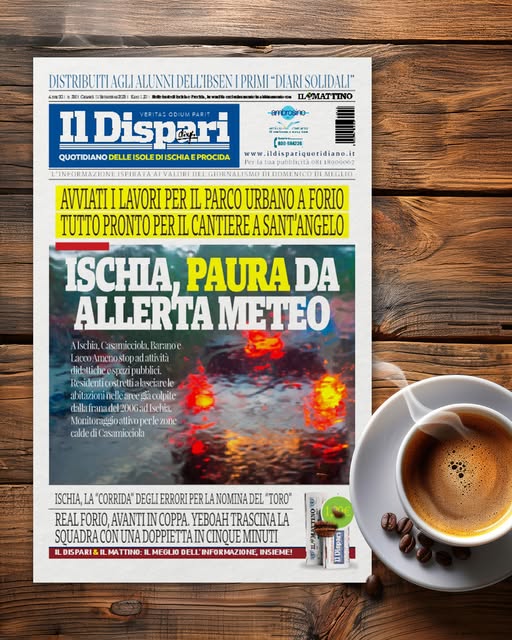 LA PRIMA PAGINA DEL DISPARI DI OGGI IN EDICOLA