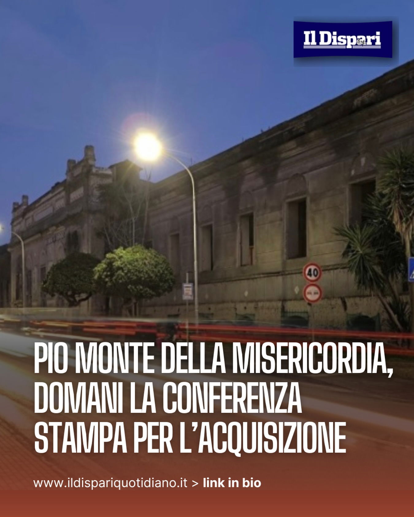 Pio Monte della Misericordia, oggi la conferenza stampa per l’acquisizione.