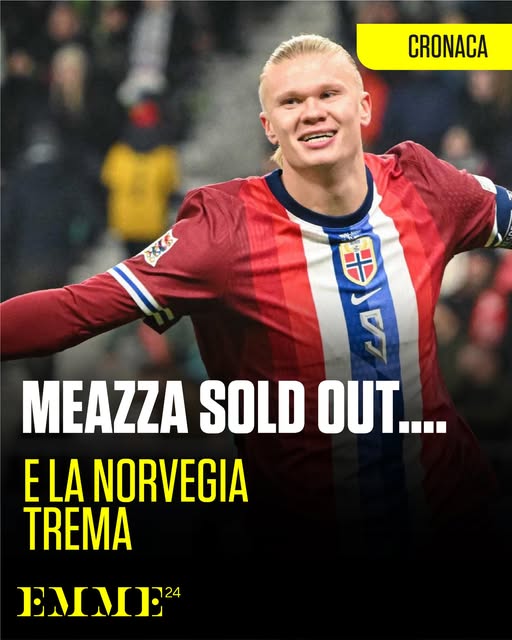 MEAZZA ESAURITO PER LA GARA CON LA NORVEGIA