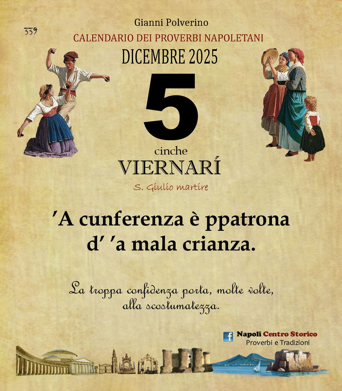 PROVERBIO DEL GIORNO