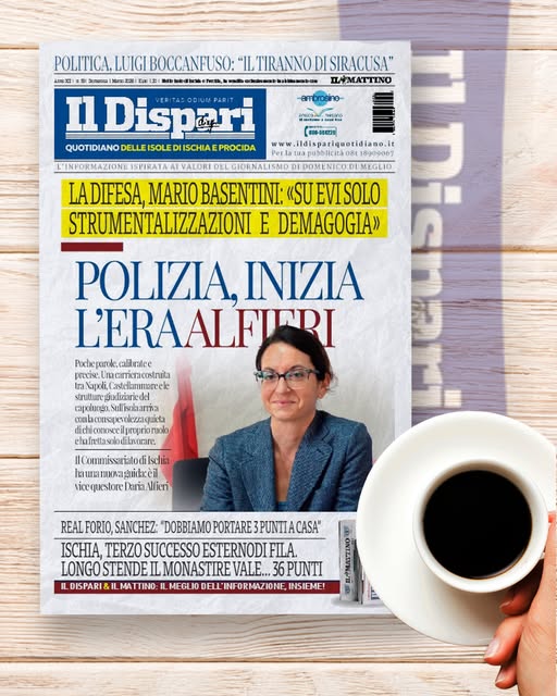 LA PRIMA PAGINA DEL DISPARI DI OGGI IN EDICOLA