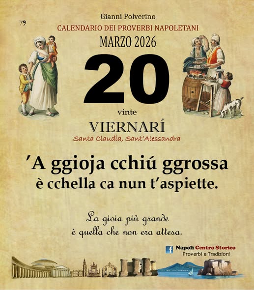 PROVERBIO DEL GIORNO