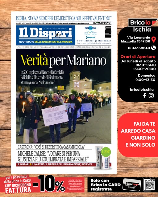 LA PRIMA PAGINA DEL DISPARI DI OGGI IN EDICOLA