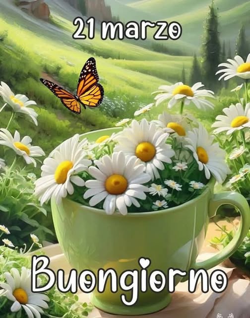 oggi 21 marzo e' finalmente primavera