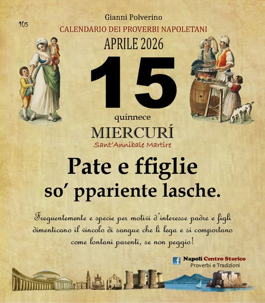 PROVERBIO DEL GIORNO