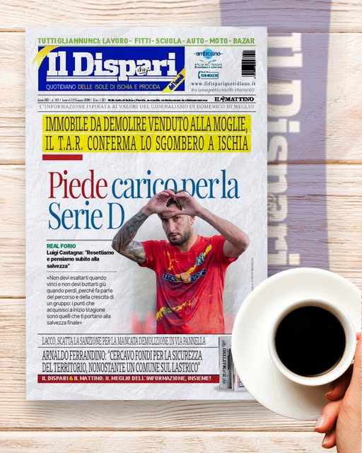 LA PRIMA PAGINA DEL DISPARI DI OGGI IN EDICOLA