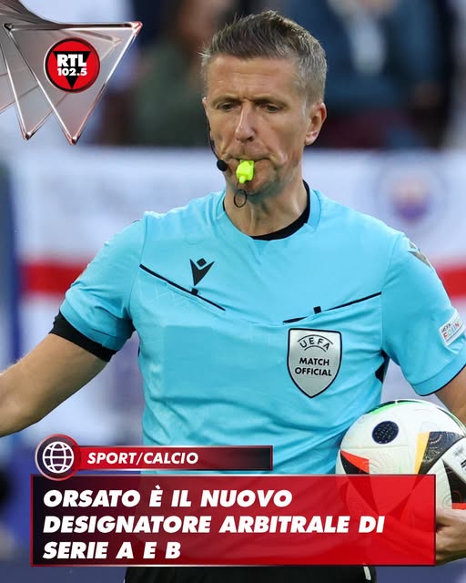 ORSATO E' IL NUOVO DESIGNATORE ARBITRALE DI SERIE A E B