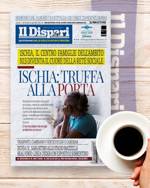 LA PRIMA PAGINA DEL DISPARI DI OGGI IN EDICOLA