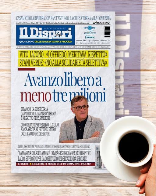 LA PRIMA PAGINA DEL DISPARI DI OGGI IN EDICOLA