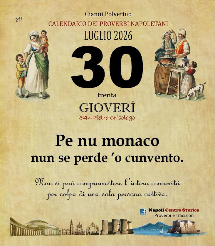 PROVERBIO DEL GIORNO