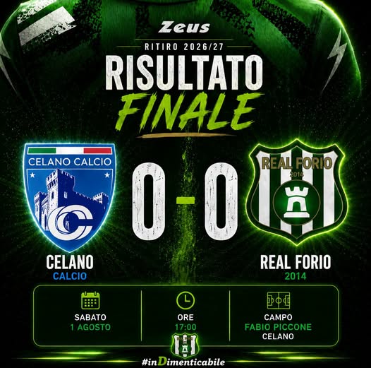 econdo test stagionale per il Real Forio: a Celano termina 0-0.