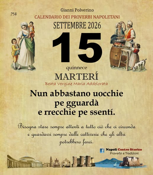 PROVERBIO DEL GIORNO