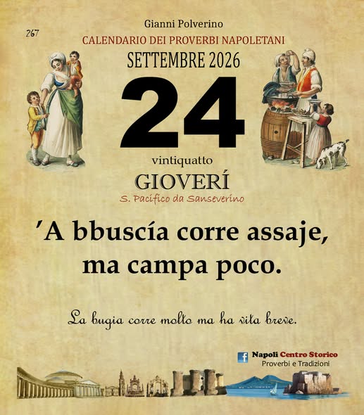 PROVERBIO DEL GIORNO
