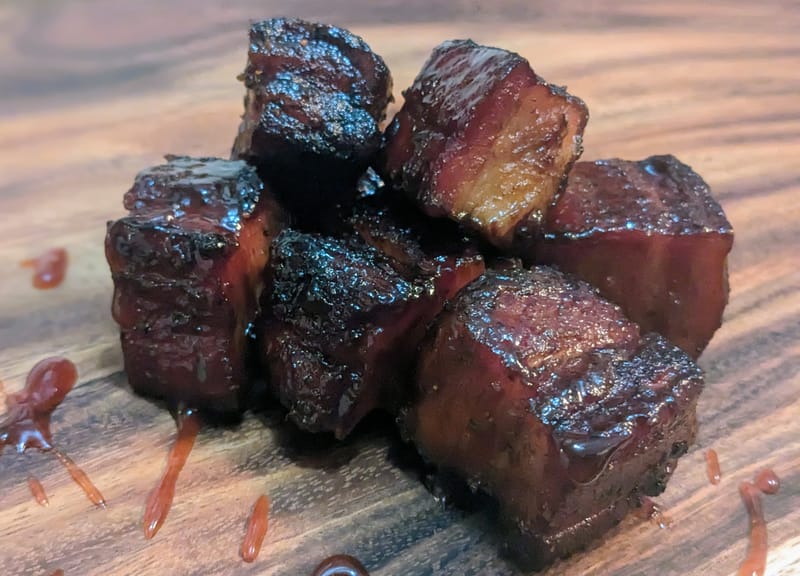 "Pig Candy" (Belly Burnt Ends)