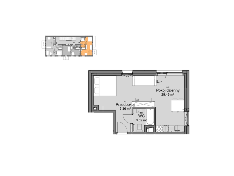 M2 – 36,32 m² | 649 999 zł