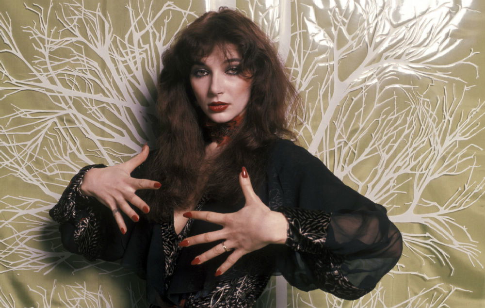 Kate Bush in 1970s Black Dress