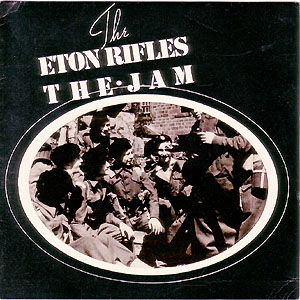 Single cover for The Jam's 1979 single Eton Rifles